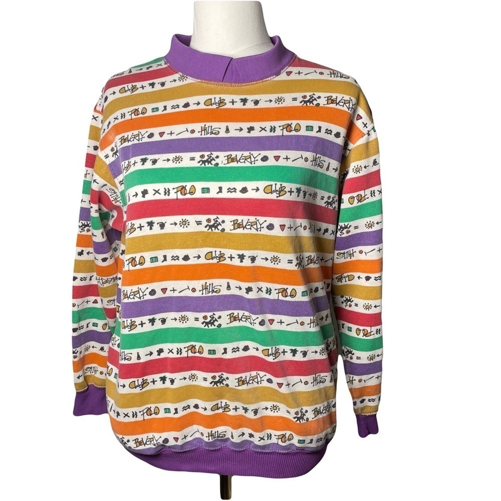 Vintage Beverly Hills Polo Club Script Sweatshirt Women’s Size L 90’s